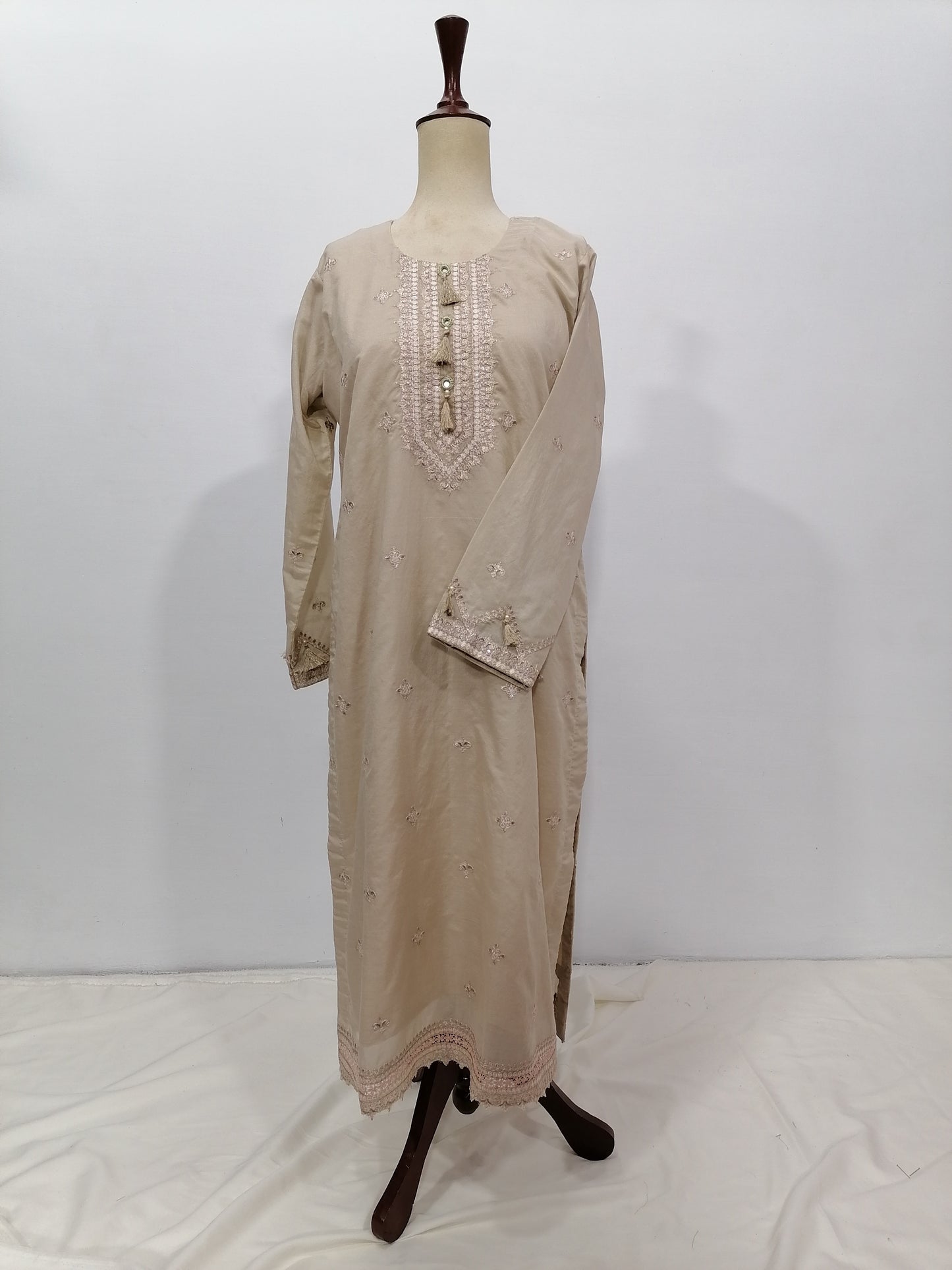 3Pc Embroidered Cotton Suit | ECS 328